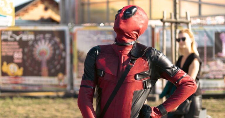 personaggio di deadpool in primo piano