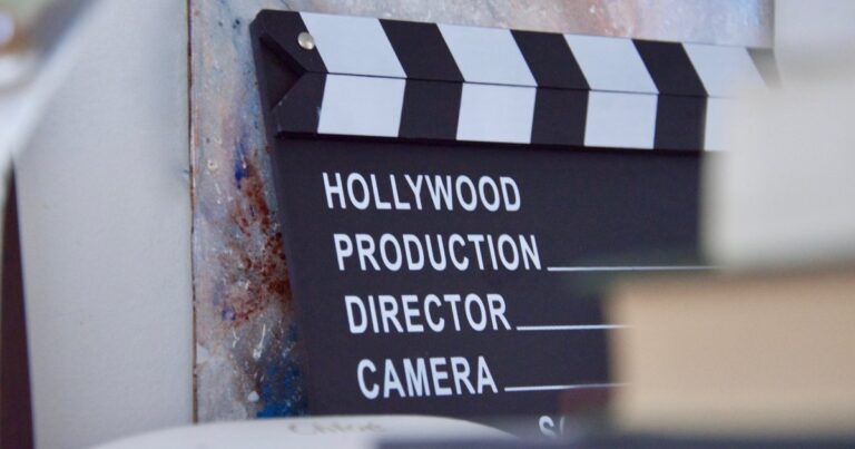 ciack cinematografico in primo piano